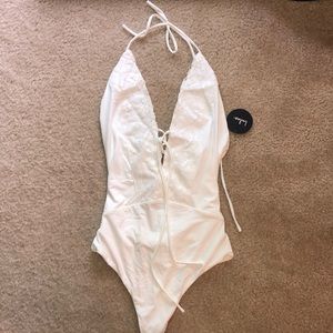 NWT lulus white one piece